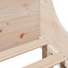 vidaXL Massivholzbett ohne Matratze 100x200 cm Kiefernholz