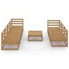 vidaXL 8-tlg. Garten-Lounge-Set Honigbraun Massivholz Kiefer