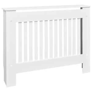 Holzwerkstoff Heizk&ouml;rper-Abdeckung Heizk&ouml;rperverkleidung 112 cm, wei&szlig;