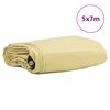 vidaXL Plane 650g / m&sup2; Beige 5 x 7 m Canvas mit PVC-Beschichtung