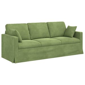 vidaXL Sofa Hellgr&uuml;n 198 x 78 x 80 cm Samt