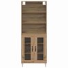 vidaXL Highboard 2 pcs Artisan-Eiche Holzwerkstoff