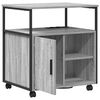 vidaXL Schrank mit Ladestation Mit Rad Graues Sonoma 61 x 46 x 67 cm