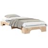 vidaXL Bettrahmen Braun 80 x 220 cm Massives Kiefernholz