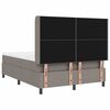vidaXL Boxspringbett mit Matratze Taupe 160 x 200 cm Stoff