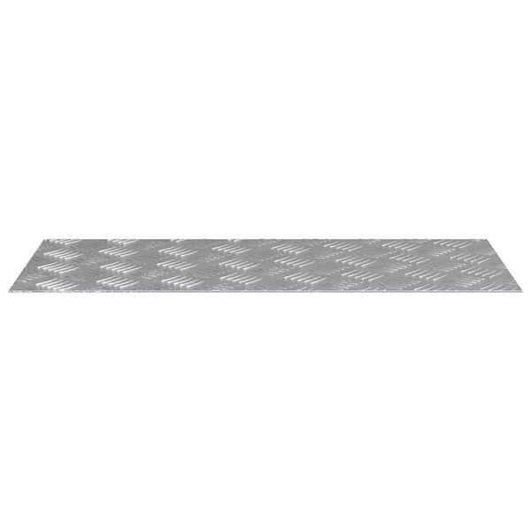 vidaXL Treppe Tritt Rechtwinklig 2 pcs Silber 70 x 30 cm Aluminium