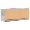 vidaXL TV-Schrank mit Glastüren Betongrau 102x37x42 cm
