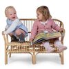 CHILDHOME Kinderbank mit Kissen Montana Rattan