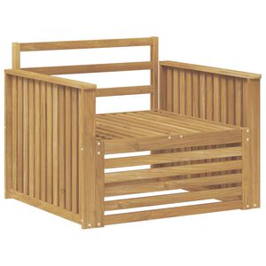 vidaXL Outdoor-Sofa Massivholz Akazie Wei&szlig;
