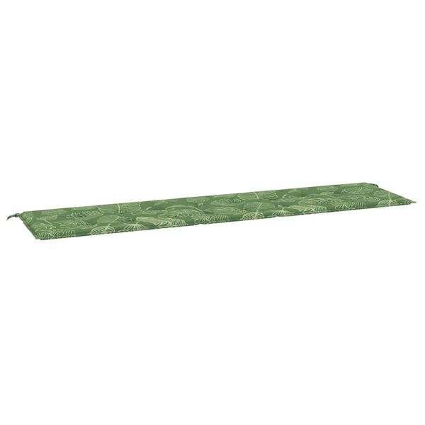 vidaXL Gartenbank-Auflage Blattmuster 200x50x4 cm Stoff
