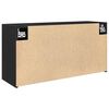 vidaXL Bad-Wandschrank Schwarz 80x25x40 cm Holzwerkstoff