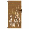 vidaXL Gartentor 85x175 cm Cortenstahl Gras-Design