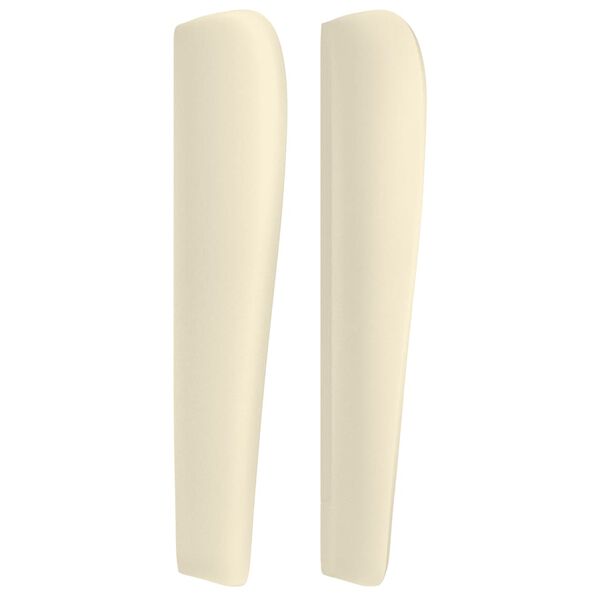 vidaXL Kopfteil mit Ohren Creme 103x23x118/128 cm Kunstleder
