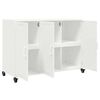 vidaXL Sideboard Weiß 100,5x39x72 cm Stahl