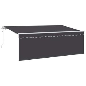 vidaXL Einziehbare Markise Anthrazit 400 x 200 cm
