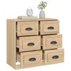 vidaXL Sideboard Sonoma-Eiche 70x35,5x67,5 cm Holzwerkstoff