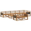 vidaXL Outdoor-Sofagarnitur 9 pcs Natur Massivholz Akazie
