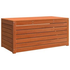 vidaXL Aufbewahrungsbox Holzwerkstoff 101 x 50,5 x 46,5 cm Wachsbraun