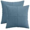 vidaXL Kissenbezug 2 pcs ALMELO Blau 40 x 40 cm Cord