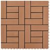 vidaXL Terrassenfliese 11 pcs Braun 30 x 30 cm WPC