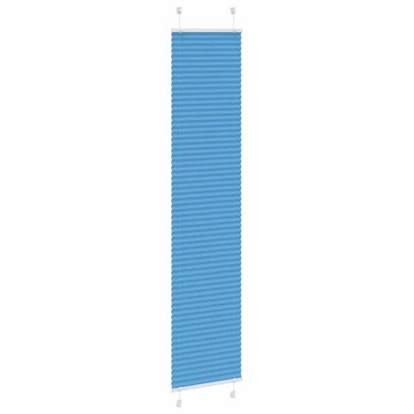 vidaXL Plissee Blau 50x200 cm Stoffbreite 49,4 cm Polyester