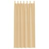 vidaXL Voile Vorh&auml;nge mit Stangentaschen 2 Stk. Sandfarbe