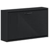 vidaXL Wandmontierter Schuhschrank HAARLEM 71 x 17 x 43 cm Schwarz