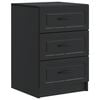 vidaXL Nachttisch Schwarz 43 x 41 x 63,5 cm Holzwerkstoff