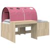vidaXL Hochbett mit Schreibtisch f&uuml;r Kinder 3 Stk. Holzwerkstoff