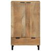 vidaXL Highboard Braun 60x33x100 cm Massivholz Mango