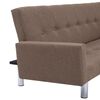vidaXL Schlafsofa mit Armlehnen Braun Polyester