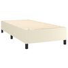 vidaXL Boxspringbettgestell Creme 80x200 cm Kunstleder