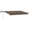 vidaXL Ausziehbare Markise Taupe 500 x 350 cm Stoff und Aluminium