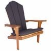 vidaXL Garten-Adirondack-Stuhl Natur Massivholz Teak