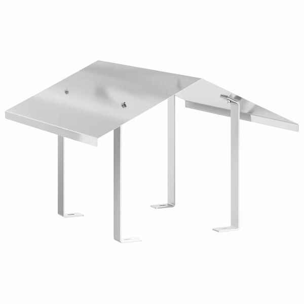 vidaXL Kaminhaube Silber 50 x 50 x 37 cm Edelstahl