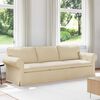 vidaXL Sofa Creme Gesamtabmessungen: 245 x 82 x 80 cm (B x T x H) Samt