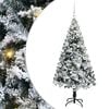 vidaXL K&uuml;nstlicher Weihnachtsbaum mit 150 LEDs mit St&auml;nder Wei&szlig; 150 cm