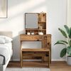 vidaXL Schminktisch-Set Altholz-Optik Holzwerkstoff