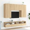 vidaXL TV-Wandschrank Sonoma-Eiche 80x30x30 cm Holzwerkstoff
