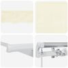 vidaXL Einziehbare Markise Creme 250 x 200 cm Stoff