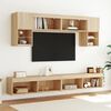 vidaXL TV-Schrank mit LED-Leuchten Sonoma-Eiche 100x30x30 cm