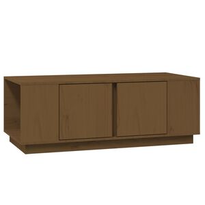vidaXL Couchtisch Honigbraun 110x50x40 cm Massivholz Kiefer