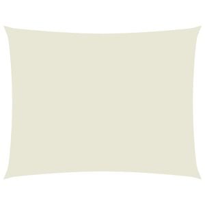 vidaXL Sonnensegel Oxford-Gewebe Rechteckig 3,5x4,5 m Creme