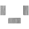 vidaXL TV-Schrankset Wandmontiert 6 pcs Graues Sonoma Holzwerkstoff