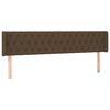 vidaXL LED Kopfteil Dunkelbraun 183x16x78/88 cm Stoff