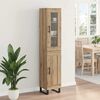 vidaXL Highboard Artisan-Eiche 34,5 x 34 x 180 cm Holzwerkstoff