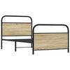 vidaXL Bettgestell ohne Matratze 100x190 cm Sonoma-Eiche Holzwerkstoff