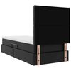 vidaXL Bett mit Stauraum und LED Schwarz 100 x 200 cm Kunstleder