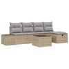 vidaXL Sofa Set 5 stk. Poly-Rattan