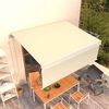 vidaXL Markise Automatisch Einziehbar mit Volant 4x3 m Creme